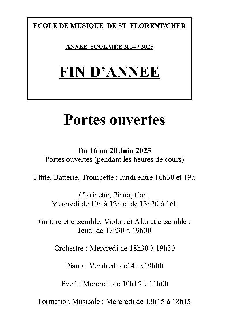 Portes ouvertes 2025